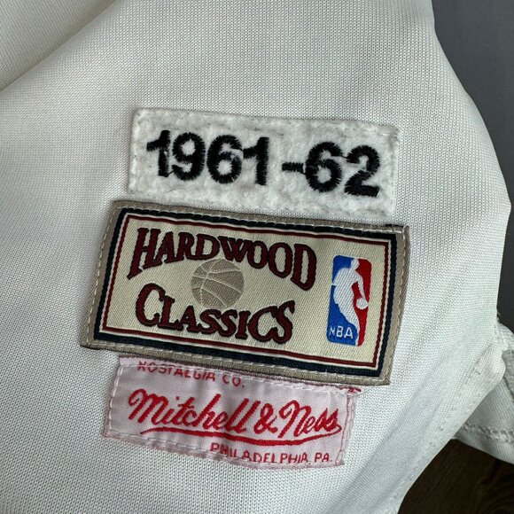 Elgin Baylor Los Angeles Lakers 1961-62  Mitchell & Ness Jersey White Blue Rare - Picture 3 of 7